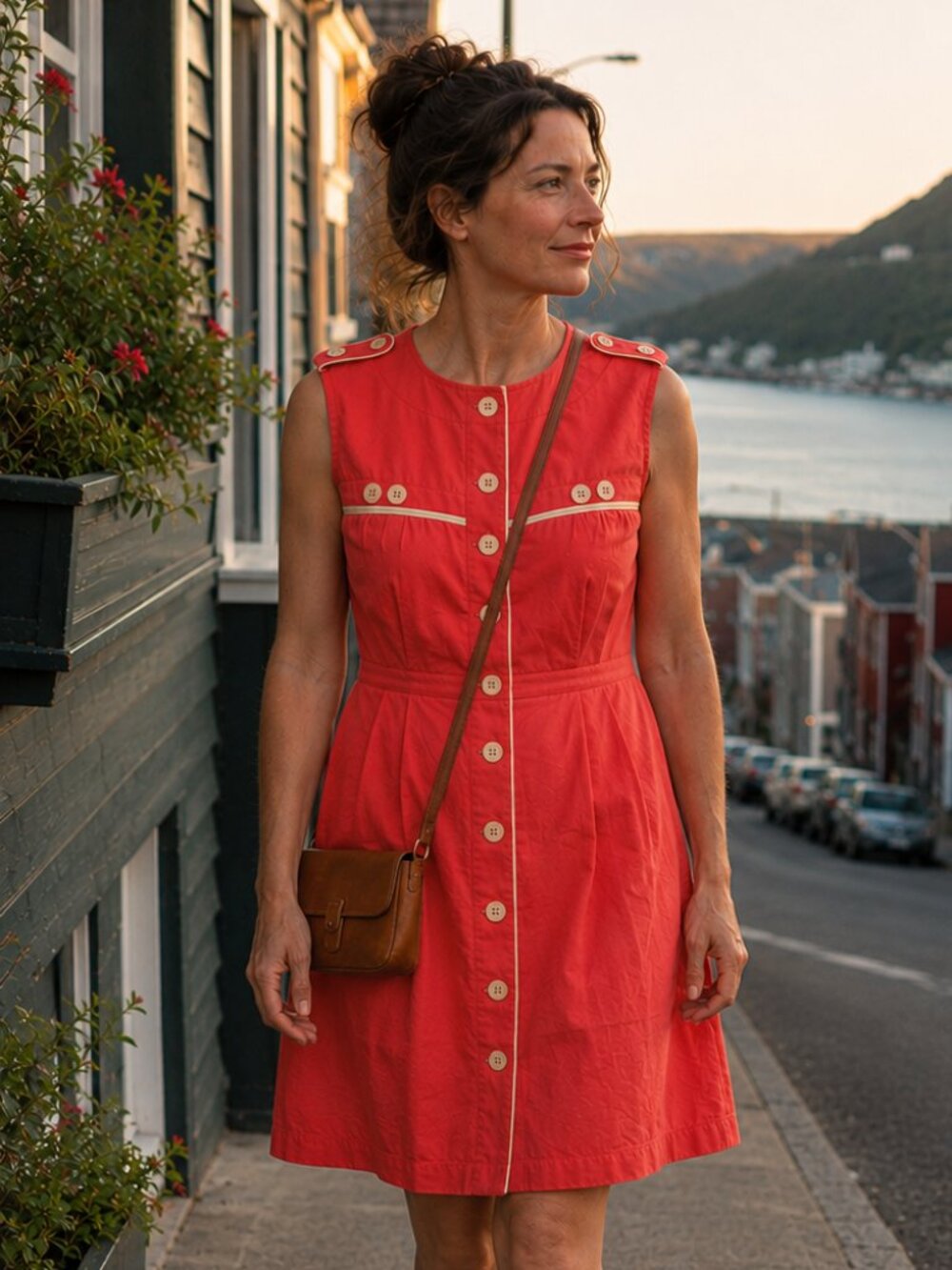 Birds Of North America Barbet Dress Size 2 Burnt Orange Cotton Mini Dress